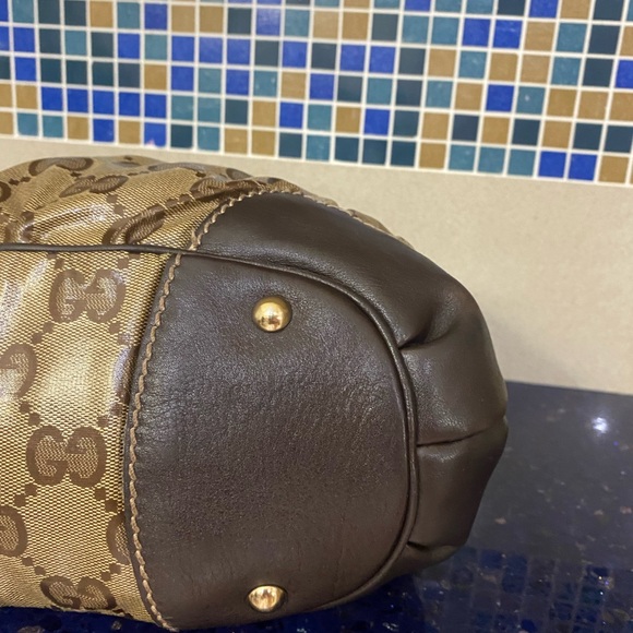 Crystal Coated Canvas Gucci Hobo shoulder bag - Picture 11 of 16